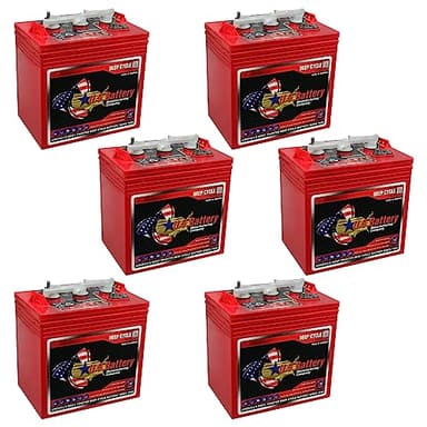 Banshee US2200XC Replaces T-105 6V Volt Deep Cycle Golf Cart, Solar, Marine, RV and Industrial Use Batteries - 6 Pack