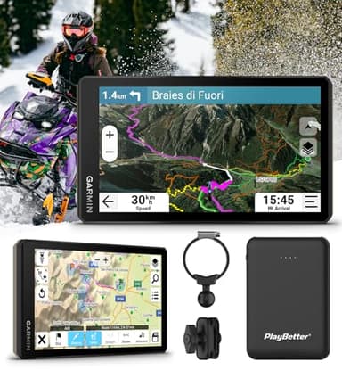 Garmin Tread 2 Powersport Navigator Bundle - 6" Glove-Friendly Display, Built for Extreme Weather, Preloaded Mapping, Snowmobile Trails for U.S. and Canada with PlayBetter Portable 5000mAh Charger