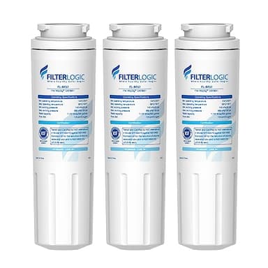Filterlogic UKF8001 Replacement for EveryDrop® Filter 4, Whirlpool® EDR4RXD1, Maytag® 4396395, UKF8001AXX-200, UKF8001AXX-750, 46-9006, Puriclean II, FL-RF07, Refrigerator Water Filter, Pack of 3