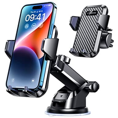 VANMASS 【85+LBS Strongest Suction & Military-Grade 2025 Ultimate Car Phone Mount【Patent & Safety Certs】 Cell Phone Holder Truck Stand for Dashboard Windshield Vent for iPhone 17 Pro Max 16 15 Samsung