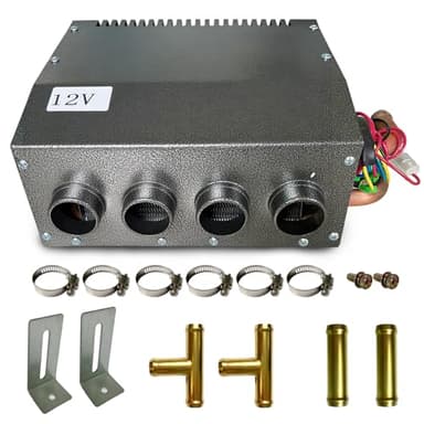 Aubingmotor Heater 4 Ports 8500 BTU 3 Speed Fan 80 CFM for Car Truck Boat RV (2022 new upgrade)