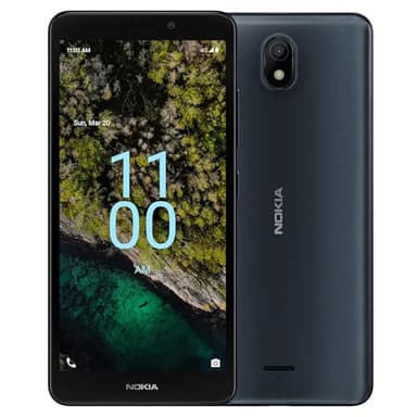 Nokia C100 | Android 12 | Unlocked Smartphone | All Day Battery | 2GB RAM | 32GB Storage | 5.45" Inch Screen | 8MP Camera | Navy Blue