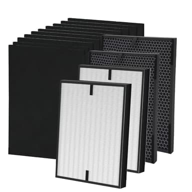 [14 Pack] AD3000 Air Replacement Filters, Compatible with Air Doctor 3000, 3000M, 3000Pro Air Purifier, Includes 2 High-Efficiency Air Filter + 2 Activated Carbon + 10 Premium Carbon Pre-Filters