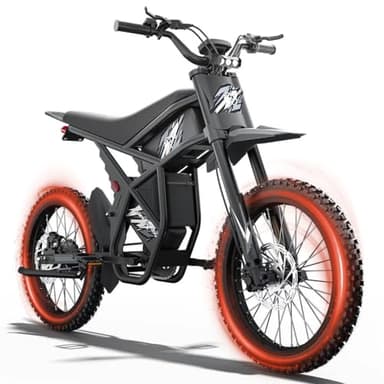 Bootime GT73/ GT54 Electric Dirt Bike for Adults Teens - 3000W/ 2500W Motor 50/37 MPH High-Speed, 25"/14" Fat Tires & Dual Removable Battery(60V/48V) | All-Terrain Off-Road eBike for Snow, Sand