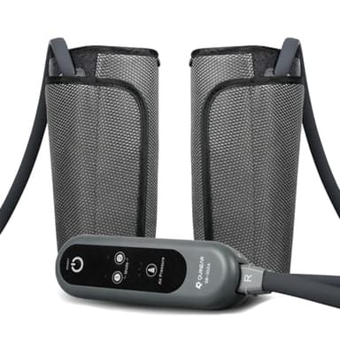 QUINEAR Air Compression Leg Massager for Circulation & Pain Relief, Calf Massagers with 2 Modes & 3 Intensities, Sequential Compression Device (SCD) for RLS, Edema, FSA-HSA - Ideal Gift