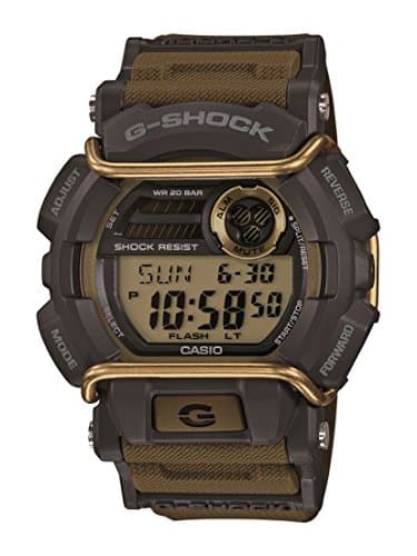 Casio G-Shock Green Sport Watch, Shock Resistant, 200M Water Resistant, LED Backlight, Multi-Time Zones, Stopwatch, Countdown Timer, 5 Alarms, Matte Finish, 3-Year Battery