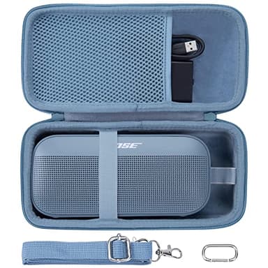 co2CREA Hard Travel Case Replacement for Bose New SoundLink Flex 2nd Gen/Bose SoundLink Flex Bluetooth Portable Speaker (Stone Blue Case)