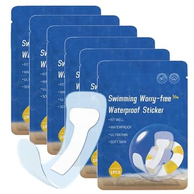 Women's Waterproof Swimming Stickers, Dirt Prevention for Swimming & Daily Activities, Female Adhesive Swimming Patches for Period -USLZ06 (6 Packs)