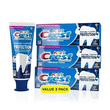Crest Kids Enamel + Cavity Protection Toothpaste, 4.1oz (Pack of 3)