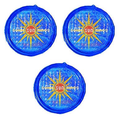 Solar Sun Rings UV Resistant Above Ground Inground Swimming Pool Hot Tub Spa Heating Accessory Circular Heater Solar Cover, SSRA, Sunburst (3 Pack)