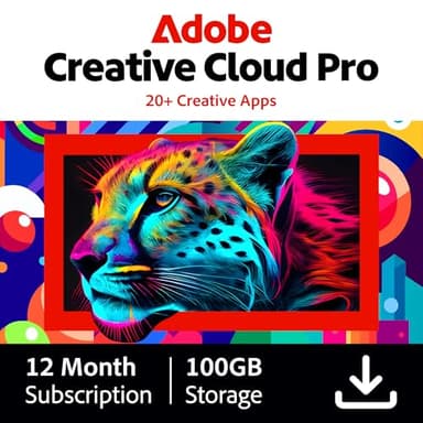 Adobe Creative Cloud Pro | 20+ creative apps plus 100GB Storage | 12-Month Subscription with Auto-Renewal|PC/Mac