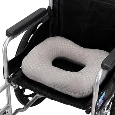 Anti-Slip Wheelchair Cushions, Bed Sore Cushions for Butt, Ergonomic Innovations Orthopedic Donut Pillow, Medical Seat Cushion for Sciatica, Back, Coccyx, Pressure Sore (Gray)