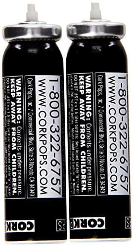Cork Pops Refill Cartridges – Eco-Friendly, Low-Pressure, Fits All Cork Pops Models, Opens 60-80 Bottles Each, 6 Refills