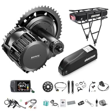 BAFANG Mid Drive Kit 1000W BBS-HD Electric Bike Conversion Kit 48V 52V Ebike Conversion Kit for 68-73/100/120MM Mountain Bike Road Bike with Battery and Display(Optional)