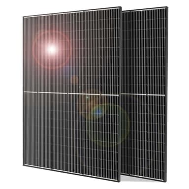 DOKIO Monocrystalline Solar Panel Size 800W (2×400W) 31V for 12/24V Devices, Aluminum Frame, 3m Cable, Pre-Drilled Holes for Yard, Garden, Shed, Off-Grid Power