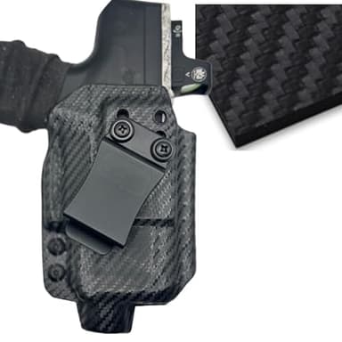 S.A. Self Defense IWB Holster Adjustable Clip Fits Byrna CL with or Without Fast Cap (Carbon Fiber, Left)