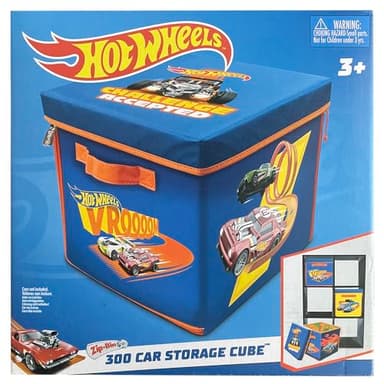 Tara Toy ZipBin 300 Car Storage Cube & Playmat - Holds 300 Cars, Durable Toy Organizer for Kids Age 3+, Playmat and Storage Solution