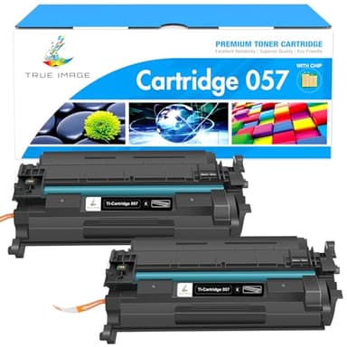 TRUE IMAGE Compatible Toner Cartridge Replacement for Canon 057 057H CRG-057 Work with ImageCLASS MF445dw MF448dw LBP226dw LBP227dw LBP228dw MF449dw MF445 Laser Printer Ink (Black, 2-Pack)