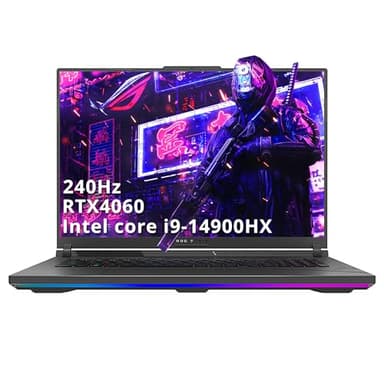 ASUS ROG Strix G18 18" 240Hz QHD Gaming Laptop, Intel i9 14900HX, 64GB RAM, 2TB PCIe SSD, RGB Backlit Keyboard, NVIDIA GeForce RTX 4060 8GB, Wi-Fi 6E, Windows 11, Gray (Renewed)