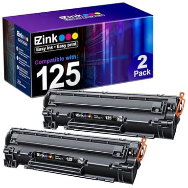 E-Z Ink Compatible Toner Cartridge Replacement for Canon 125 CRG-125 3484B001 to use with ImageClass LBP6030w ImageClass LBP6000 ImageClass MF3010 Laser Printer (Black, 2 Pack)