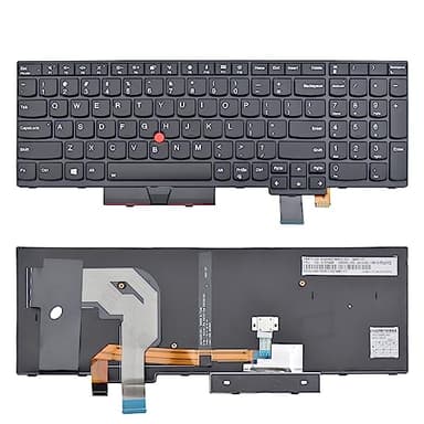SUNMALL Replacement Keyboard Compatible with Lenovo IBM ThinkPad T570 T575 T580 P51S P52S 01ER582 01ER541 SN20M07934 01HX219 01HX259 SN20P41561 with Backlit