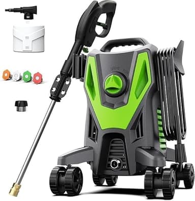 Pressure Washer Power Washer 4800PSI 3.2GPM with 4 Quick Connect Nozzles, Foam Cannon for Cars Home Cleaning