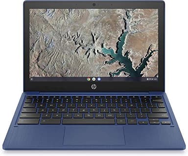 HP Chromebook 11-inch Laptop - MediaTek - MT8183 - 4 GB RAM - 32 GB eMMC Storage - 11.6-inch HD IPS Touchscreen - with Chrome OS™ - (11a-na0060nr, 2020 model, Indigo Blue)