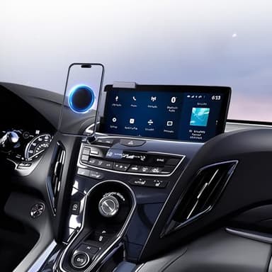 LUWU for Magsafe Car Phone Mount Holder Fit for Acura RDX 2019-2025 2026 Accessories 10.2-Inch Car Screen 360°Magnetic Cell Phone Mount Magnet Phone Holder Fit for iPhone 17 Pro Max 16 15 Samsung