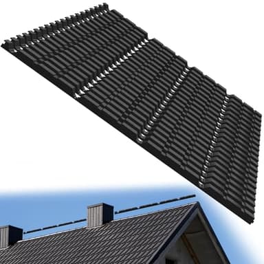 Pangda 20 Pcs 9 Inch Outer Classic Ribbed Profile Foam Closure Strips 3 ft Long Outside Roof Closure Strips for Metal Roof Sheets Seal Insulation