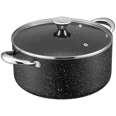BEZIA Large 12 Quart Nonstick Stock Pot with Lid, Induction Cooking Pot Soup Pot, Non-toxic and Oven Safe, Perfect for Stews, Soups and All Stovetops, PFOA PFAS Free