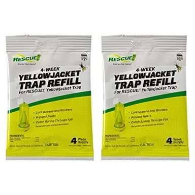 RESCUE! Yellowjacket Attractant – for RESCUE! Reusable Yellowjacket Traps – 4 Week Supply - 2 Pack