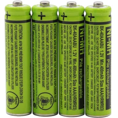 Cerepros 4-Pack BK-40AAABU 1.2V 400mAh Replacement Battery Pack for Panasonic Cordless Phone Handset BK40AAABU