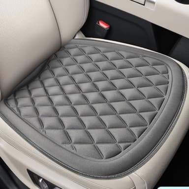 BDZMC Car Seat Covers, Breathable Comfort Seat Protector Cover, Four Seasons Universal 3D Decompression Front Driver Seat Cover, Anti Slip Car Accessories for Most Vehicle Seats, Office Chairs (Grey)
