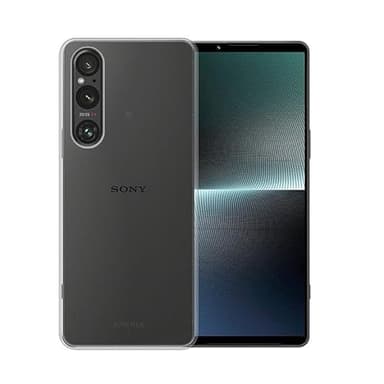 WDMYLFTW Case for Sony Xperia 1 V, Transparent Silicone Silky-Soft Flexible Touch Full-Body Protective Case Shockproof Bumper Protection Cover (Clear)