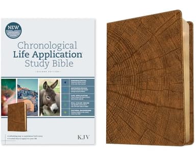 KJV Chronological Life Application Study Bible, Second Edition (LeatherLike, Heritage Oak Camel)