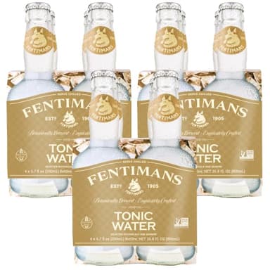 Fentimans Sparkling Tonic Water - Crafted Tonic Water with Quinine, All Natural Mixer, No Artificial Flavors, Preservatives or Sweeteners, Craft Soda, Botanically Brewed - 6.7 Fl Oz (Pack of 12)