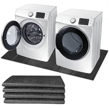 NYFITY Washing Machine Anti-Vibration Mat ,63 x 29.5 '' Large Anti Vibration Mat，Foldable Anti Vibration Pads for Washing Machine Dryer，Shock Absorbing Mat for Floor Protection, Non-Slip Waterproof