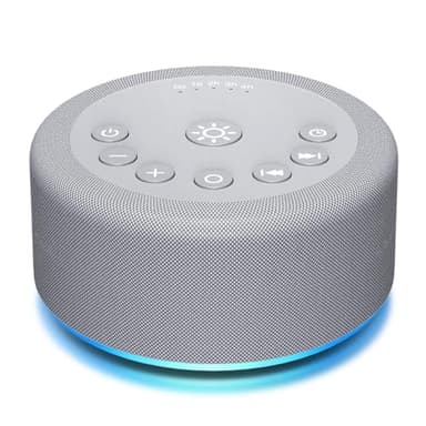Sound Machine Night Light White Noise Brown Noise Machine 30 Non Looping Sounds 12 Lights 5 Timers 36 Adjustable Volume Memory Function Sleep Sounds Machine for Baby Kids Adult & Home Office Travel