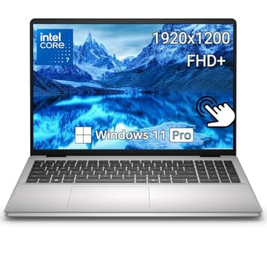 Dell 16 DC16251 Touchscreen Laptop, Intel Core 7 Processor 150U(up to 5.4 GHz), 16" FHD+ 300 Nits Display, 32 GB DDR5, 1 TB SSD, Backlit Keyboard, Fingerprint Reader, Copilot AI, Windows 11 Pro