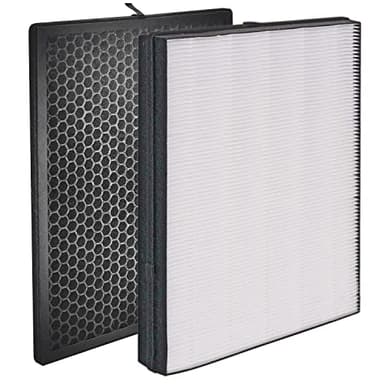 FY2422 NanoProtect Hepa and FY2420 Activated Carbon Filters Replacement set for Philips AC2889, AC2882, AC2887, AC2880, 2000, 2000i Series Air Purifiers and AC3829, AC3821 Air Humidifiers (2 Pcs)