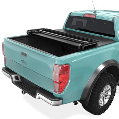 Soft Tri-Fold Truck Bed Tonneau Cover Fit for Ford Maverick 2022 2023 2024 2025 2026 4.5 ft Bed