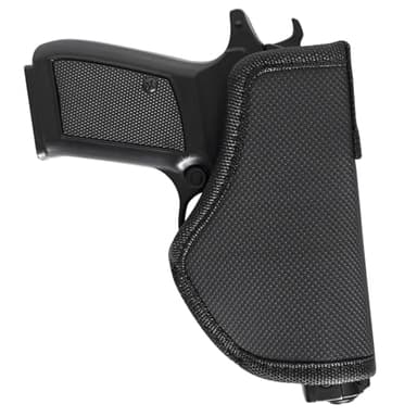 POYOLEE Concealment Pocket Gun Holster for Men Women Small Pistol Holster for Concealed Carry Lightweight Soft Handgun Purse (Black01, Ambidextrous)