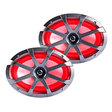 Memphis Audio MXA69L MXA 6x9 Marine Grade Coaxial Speakers w/RGB LED - Pair