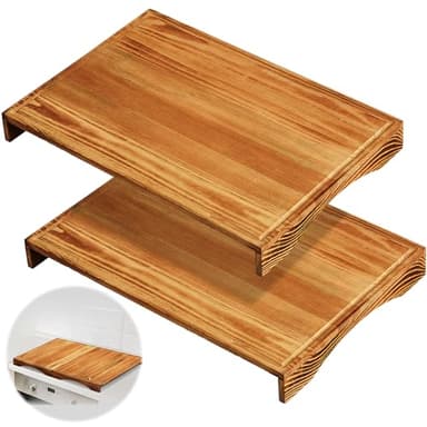 Juexica 2 Pcs 15" x 22" Rv Stove Top Cover Board for Countertop Cutting Board Stove Top Wood Cutting Board for Rv Camping, Electric Range