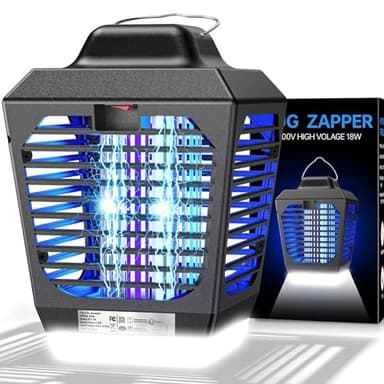 Bug Zapper Outdoor, Mosquito Zapper with LED Light, Fly Zapper Outdoor Indoor, Insect Zapper Electric Fly Traps, Plug in Mosquito Killer for Patio Yard