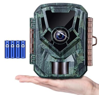 KJK Trail Camera 36MP 2.7K, Mini Game Camera with Night Vision 0.1s Trigger Time Motion Activated 130°Wide-Angle, Waterproof Trail Cam with 2.0” HD TFT Screen, Hunting Camera for Wildlife Monitoring