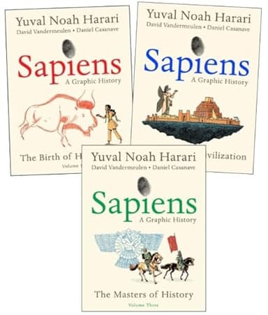 Sapiens: A Graphic History Series 3-Book Collection Set – Volume 1, Volume 2, Volume 3 – Illustrated Adaptation of the International Bestseller Sapiens: A Brief History of Humankind