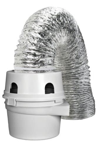 Dundas Jafine TDIDVKZW Indoor Dryer Vent Kit with 4" x 5' Duct