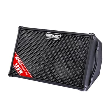Coolmusic 120W Professional Acoustic Guitar Amp with Bluetooth & PA System | 7 Inputs, Studio-Grade Reverb/Chorus/Delay, 2-Band EQ | 3-Year Warranty