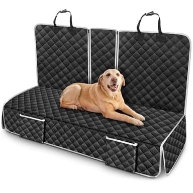szyuchen Dog Car Seat Cover Compatible with Jeep Wrangler Compass Renegade Cherokee Back Seat Accessories, Waterproof Pet Bench Backseat Covers with Non-Slip Backing - 2026 New